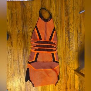 Orange alexander wang dress